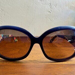 Maui Jim You Move Me, Navy & Floral Glasses with Case